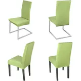 Staboos Stuhlhussen 4er Set - Hochwertige und elastische Stuhlhussen für Swingstühle - Pflegeleichte Stuhlbezüge & Hussen für Stühle - Perfekter Stuhlbezug 4er Set - ÖKO TEX Zertifiziert - Hellgruen