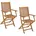 Gartenstuhl 50 x 50 x 92 cm braun 2 St