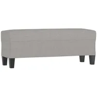 VidaXL Sitzbank Hellgrau 100x35x41 cm Stoff