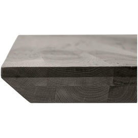 Waldwelt Tischplatte, Grau, Eichefarben - 100x6x220 cm,