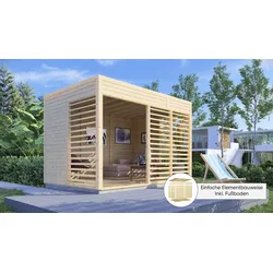 Pavillon BERTILO "Pavillon Modern Art 2", beige (natur), H: 232cm, Pavillons, Topseller