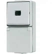 Jung Taster-/SCHUKO-Kombination 671W