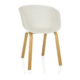 hjh living Schalenstuhl OSLO W Kunststoff weiß