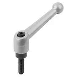 KLEMMHEBEL GR.2 M10X45 ZINK, SILBER-METALLIC, KOMP:STAHL - silber metallic