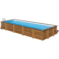 Gre Sunbay Swimmingpool rechteckig 1018 x 427 x 146 cm inkl. Filterpumpe und Poolleiter