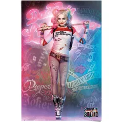 Poster REINDERS "Suicide Squad Harley Quinn", rosa (farbe bild(er): rosa), B:61cm H:91,5cm, Papier, Bilder