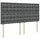 vidaXL Boxspringbett 180 x 200 cm Dunkelgrau