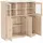 Home Affaire Highboard »Nanna« Vitrine in Eichen-Optik, Breite 118 cm