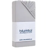 Blumtal Spannbettlaken Baumwolle-Jersey 140 x 200 cm grau