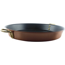 5003-28 Kupfer Tarte-Tatin-Form mit Keramik Ø 28cm Höhe= 4cm - auch für Induktion