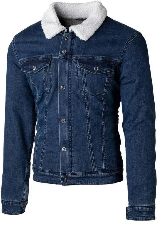 RST Sherpa Denim CE Textil-Motorradjacke - Blau - XS