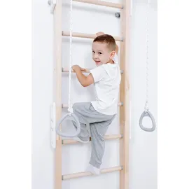 JEFlex ClimbMaxx Sprossenwand M6 aus Holz zur Verspannung zwischen Decke und Boden