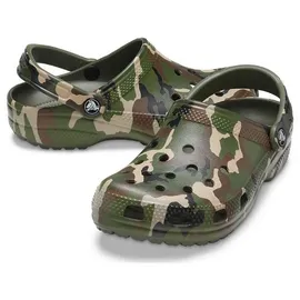 Crocs Classic Printed Camo Clog army green/multi 39-40