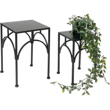 DanDiBo Ambiente Blumenhocker 2er Set 96449 40 x 40 cm Schwarz