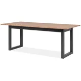 furn.design Esstisch Eiche Artisan, grau 200/240 cm Esszimmer, Tische, Esstische