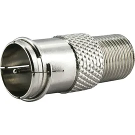 Schwaiger F-Quick Adapter 1x F-Stecker/1x F-Buchse Silber
