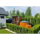 GardenAndPools Gartensauna Sauna Fass Outdoor Saunahaus Horizont M2 Ofen