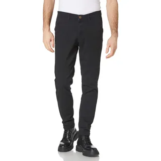 JACK & JONES Marco Hose in Schwarz mit Slim Fit-W34 / L34
