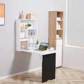 Homcom Schreibtisch Schwarz / Weiß