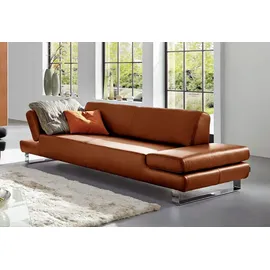 W.Schillig Couch Leder 3-Sitzer Braun