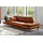 W.Schillig Couch Leder 3-Sitzer Braun