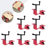 6 Stück Rohrzwingen 3/4 zoll Rohrzwinge Set Rohr-Schraubzwinge Metallklemmen aus Eisen Schraubzwinge Bar Clamp DIY Handwerkzeug Kit für Schlauch, Rohr, Kabel, Familie Wasser Rohr usw.
