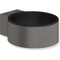 Hewi System 900 Fönhalter 900.00.00060ER Halter pulverbeschichtet dunkelgrau, Einsatz schwarz tiefmatt