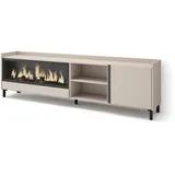 SKRAUT HOME Lowboard 212x61 cm Beige Holzwerkstoff