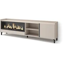 SKRAUT HOME Lowboard 212x61 cm Beige Holzwerkstoff