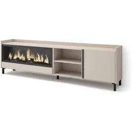 SKRAUT HOME Lowboard 212x61 cm Beige Holzwerkstoff