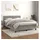 vidaXL Boxspringbett mit Matratze Hellgrau 140x200 cm Samt