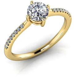 Verlobungsring VR18 750er Gelbgold - 0162