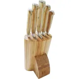 neuetischkultur Messerblock 6-tlg. Beige
