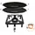 Paella World Hockerkocher Gusseisen groß 40x40x14-18 cm mit Zündsicherung