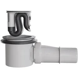 Visolva Flow reinigungsfreier Siphon ohne Deckel, Montagezubehör,