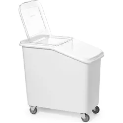 HENDI Lebensmittel Trolley, 81 Liter, gummierte Räder mit zwei Lenkrollen, BTH 767 x 356 x 665 mm