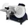 h.koenig Elektrischer Alleschneider MSX256, präzise Schneidemaschine, Schnittstärke einstellbar 0-12 mm, Klinge 25 cm, integrierter Schärfer, 282 U/min, Nachtblau
