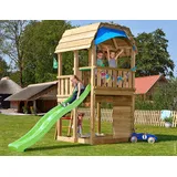 Jungle Gym Spielturm JUNGLE GYM "Jungle Barn", beige (natur), Spieltürme, KinderB:210cm H:320cm T:380cm, Holz, BxTxH: 210x380x320 cm, B:210cm H:320cm T:380cm