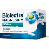 Biolectra Magnesium 300 mg Kapseln 40 Stück: Für eine normale Muskelfunktion, Magnesium-Kapseln, hochdosiert