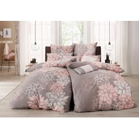 Home Affaire Bettwäsche »Susan in Gr. 135x200 oder 155x220 cm«, (2 tlg.), in verschiedenen Qualitäten, romantische Bettwäsche mit Blumen, rosa