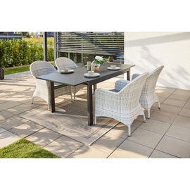 Primaster Gartentisch Arezzo 140 x 90 cm ausziehbar bis 2,00 m