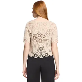 Betty Barclay Damen Kurzarmshirt Beige 42
