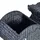 Beliani Aufbewahrungskorb Wal ORANIA Geflecht 1 x 1 x 1 cm schwarz