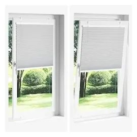 vidaXL Plissee Weiß 100x200 cm Stoffbreite 99,4 cm Polyester