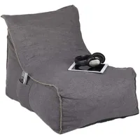 Relaxdays Sitzsack mit Lehne, Grau