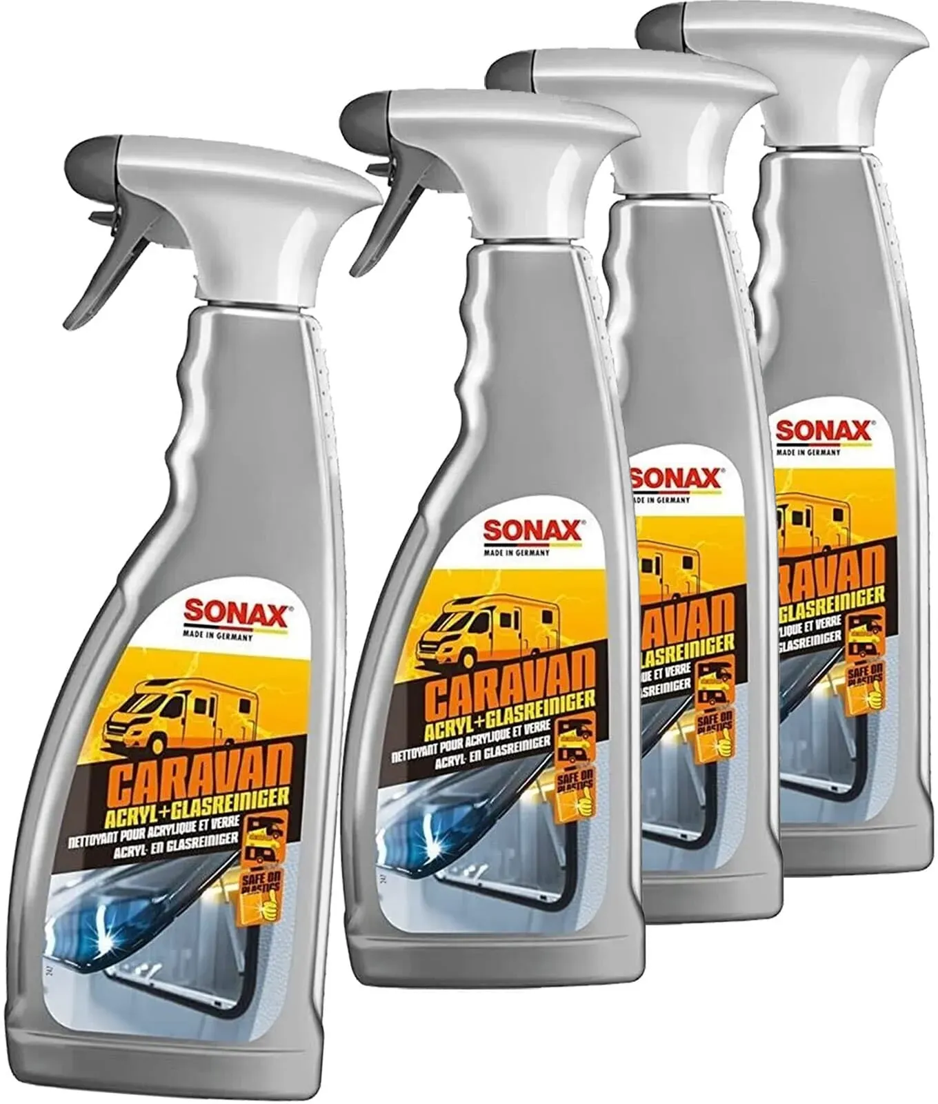 4x750ml Sonax Acryl&glasreiniger Scheibenpflege Glas Acryl Wohnwagen Wohnmobil: