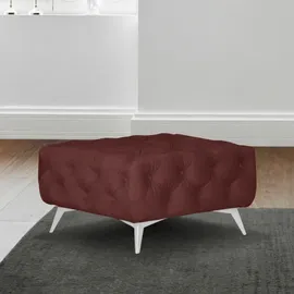 Home Affaire Polsterhocker Amaury Chesterfield-Optik 80 x 45 x 80 cm Rosa