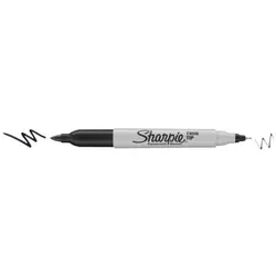 Permanentmarker Sharpie Twin Tip, 0,5-1mm, schwarz