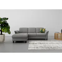 sit&more Ecksofa »Maggiore L-Form«, wahlweise mit Kopfteilverstellung, Bettfunktion und Bettkasten grau