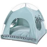 Tragbare Zusammenklappbare Hund Zelt, Katze Haus Bett Wasserdicht Haustier Unterschlupf, Sommer Strand Sonne Schutz Haustier Unterschlupf für Reisen Camping Auto ( Color : Light green , Size : XL )